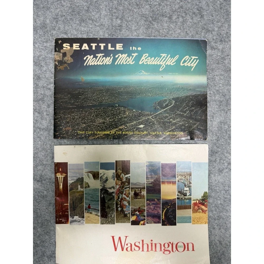 1960s Washington state memorabilia and‎ travel info books lot of 2
